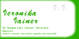 veronika vainer business card